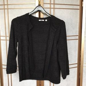 Black cardigan with subtle sparkles